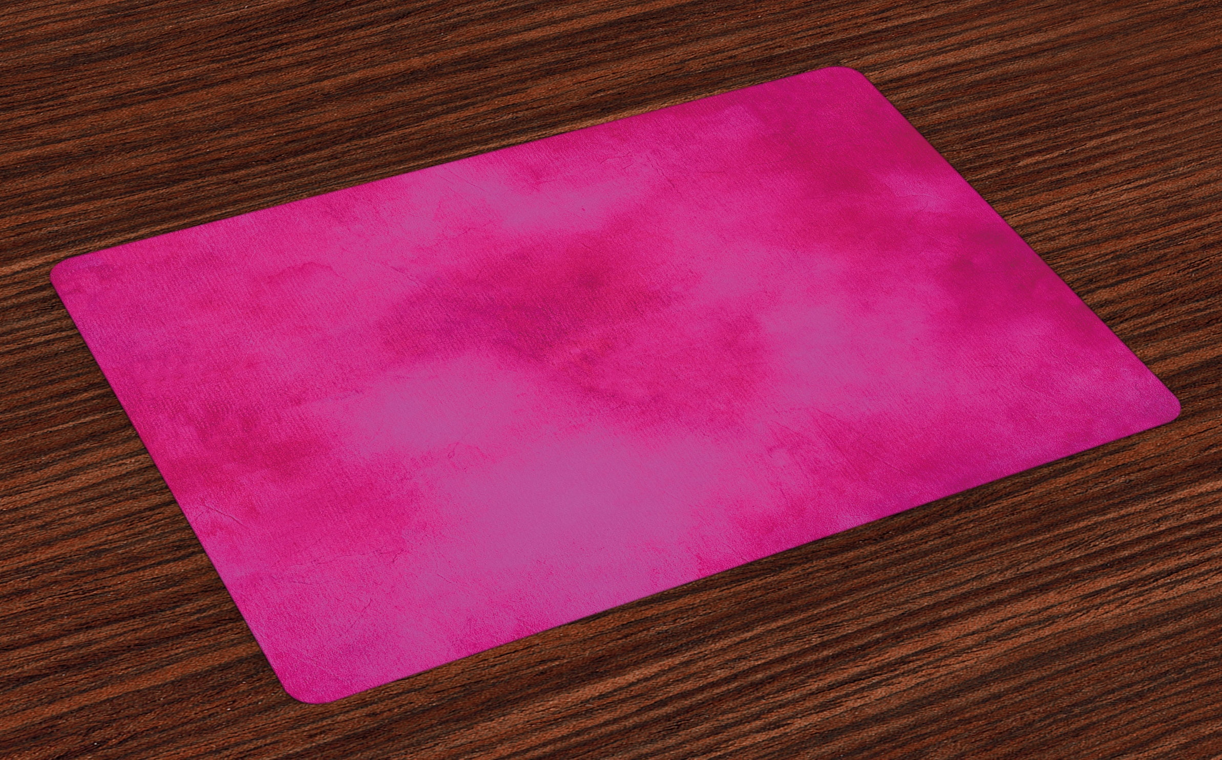 Hot Pink Placemats Set of 4 Mottled Abstract Vibrant Colored Texture