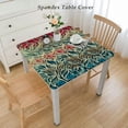 thumbnail image 2 of BANET Tablecloth with Elastic Fall Colorful Flower Elastic Table Cover Flower Fall Elastic Tablecloth Waterproof Wipeable Fitted Table Cloth, 2 of 7