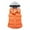Orange, variant on Baberdicy Plus Size Coat Ladies Fashion Color Zipper Cotton Waistcoat Short Warm Vest Plus Size Tops Black