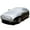 A, variant on DJZ Car Cover with Reflective Strips All Weather Waterproof Windproof Hail Protection Outdoor Thicken Full Car Cover, Silver