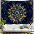 thumbnail image 2 of Gojian Boho Floral Mandala Tapestry Wall Hanging Pink Bohemian Flower Medallion Tapestry Aesthetic Watercolor Hippie Indian Small Tapestries for Bedroom Living Room Dorm Decor, 2 of 5