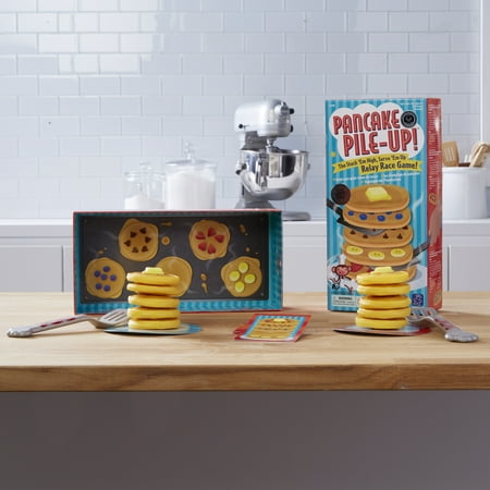 Educational Insights Pancake Pile Up Relay Race Preschool Game for 2-4 Players, Ages 4+
