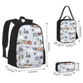 thumbnail image 2 of Balery Trains And Cactuse Mochila Escolar 3 en 1 para Niños - Mochila Resistente con Lonchera Térmica y Estuche - Mochila Escolar para Niños y Niñas, 2 of 7