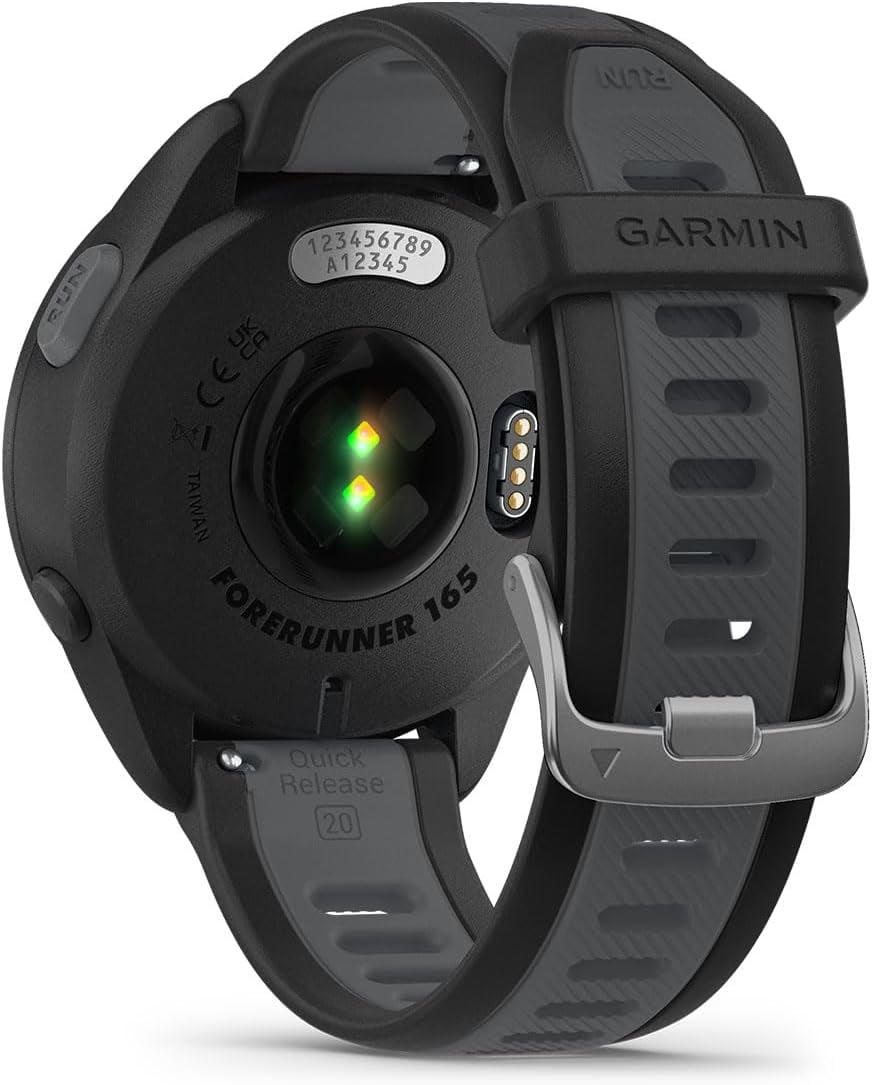 Garmin Forerunner 165 ブラック Garmin Forerunner 165 Music Running Watch - Black/Slate Gray