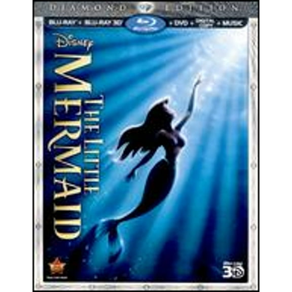 Pre-Owned The Little Mermaid [Diamond Edition] [3D] [3 Discs] [Blu-ray/DVD] (Blu-Ray 0786936835502) directed by John Musker, Ron Clements