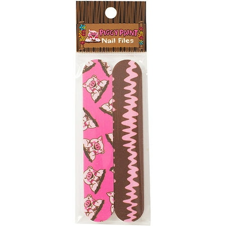 Piggy Paint Nail Files, 2 ct