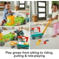 thumbnail image 3 of Fisher-Price Juguete para bebés y niños pequeños Ríe y aprende Tractor 4 en 1 de la granja al mercado para montar con carrito de tracción y escenarios inteligentes para bebés a partir de 9 meses, 3 of 5