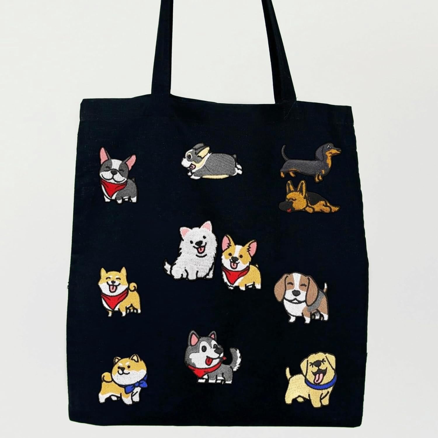 17PCS Cute Dog Iron On Patches, Iron Paws Puppy Sew On Patches Embroidered Appliques Decorative Repair Patches for Clothing Jeans Backpacks Shoes DIY Craft