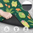 thumbnail image 3 of ZNDUO Waterproof Non-slip Car Floor Mats, Cartoon Flowers Cute Frogs Pattern All-Weather Car Mats Universal Floor Liner Car Accessories, 4 Piece, 3 of 6