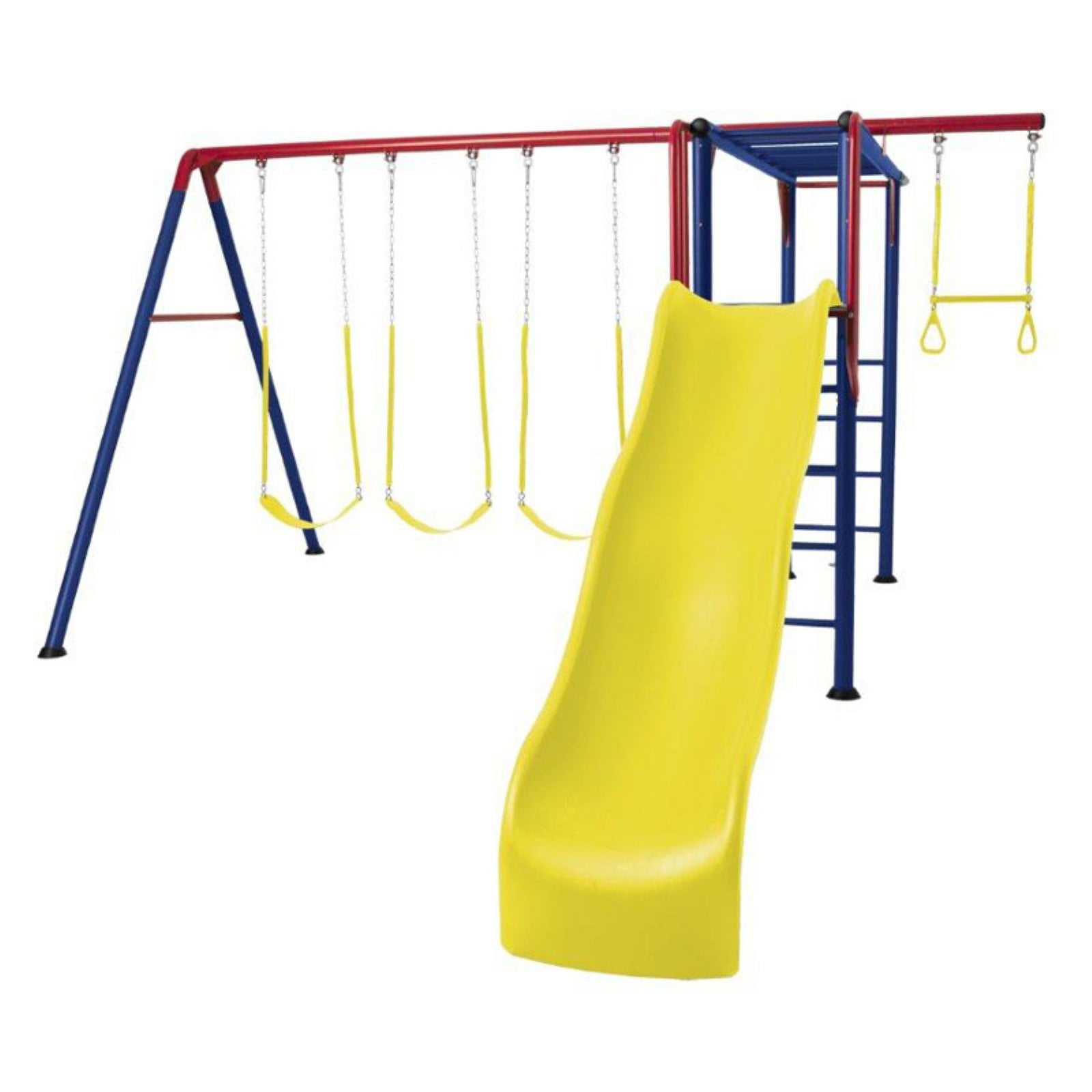Lifetime Earthtone Colors Monkey Bar Adventure Swing Set 91028