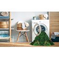 thumbnail image 2 of Ahgly Company Machine Washable Indoor Square Transitional Dark Forest Green Area Rugs, 7' Square, 2 of 7