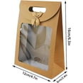 thumbnail image 3 of Bolsa de regalo de 20 piezas, caja de regalo de papel Kraft, bolsas de regalo con, 3 of 5