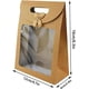 thumbnail image 3 of Bolsa de regalo de 20 piezas, caja de regalo de papel Kraft, bolsas de regalo con, 3 of 5