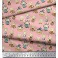 thumbnail image 2 of Soimoi polyester Crepe Fabric Cute Girl Kids Decor Fabric Printed Yard 42 Inch Wide, 2 of 3