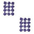 thumbnail image 4 of Flores prensadas Yuarrent 2Conjunto Morado oscuro, 4 of 6