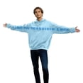 thumbnail image 4 of Men Women Couples Hooded Shirts I Love You This Much Valentine'S Day Sweatshirt Letter Print Crew Neck Pullover, 4 of 8