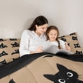 thumbnail image 4 of Homewish Boys Girls Black Cats Bedding Comforter Set 7-Piece,Cartoon Animal King Bedding Sets,Kawaii Pet Ultra Soft Bed Sheets,Super Cozy Room Decor,Reversible, 4 of 8