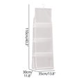 thumbnail image 2 of Wall-mounted Organizer Bag for Handbags & Purses, Clear Pvc Storage with 4 Large Compartments, Space-saving Hanging Closet Solution for Bedroom & Closet Organization,Vsgery, 2 of 2