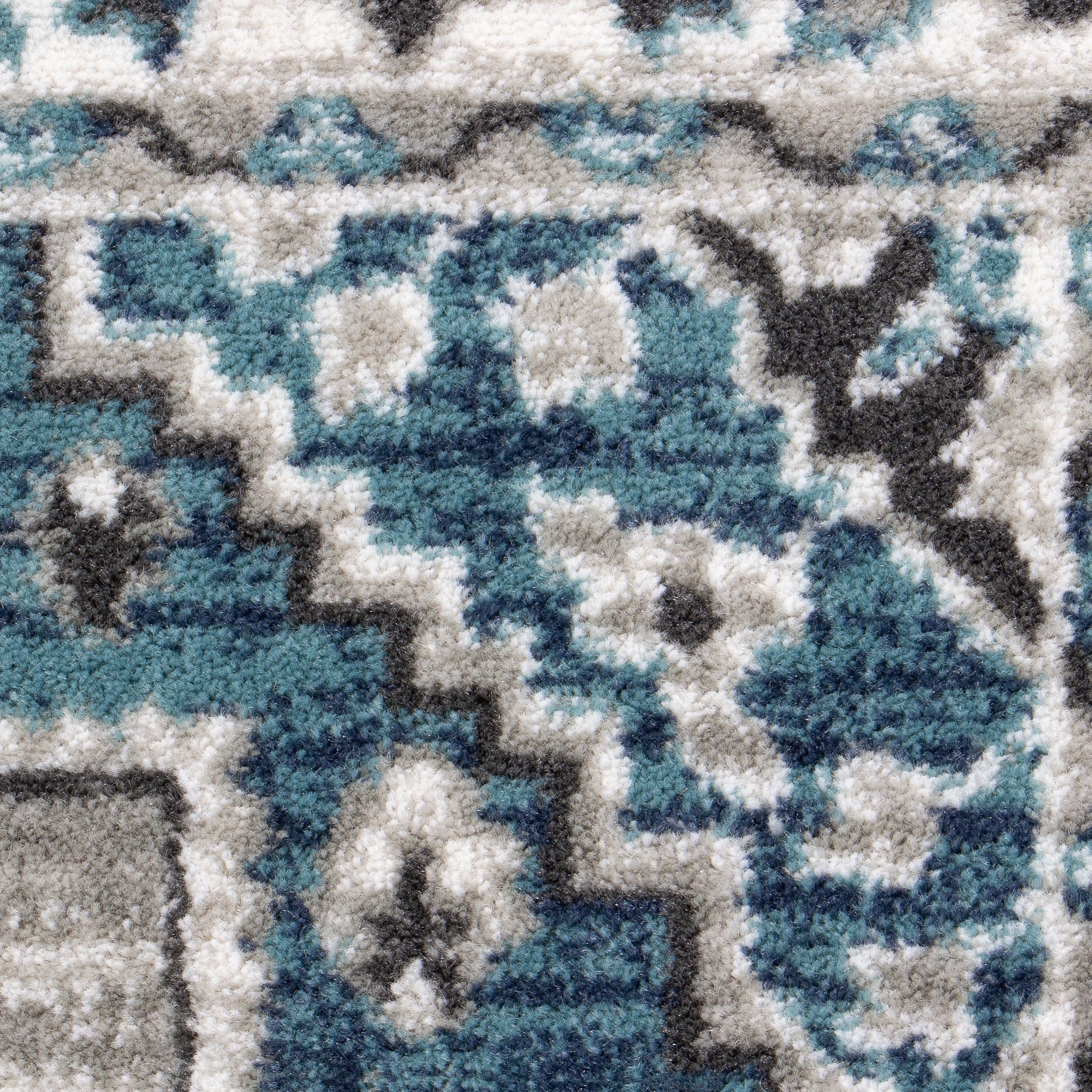 Mainstays Neutral Medallion Persian, Faux Layered, Indoor Area Rug, 5'x7'