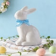 thumbnail image 5 of Japceit Easter Ceramic Bunny Ornament, Porcelain Rabbit Statue for Living Room and Entryway, Handcrafted Home Decor for Table, Mantel, Shelf, and Holiday Display, 5 of 6
