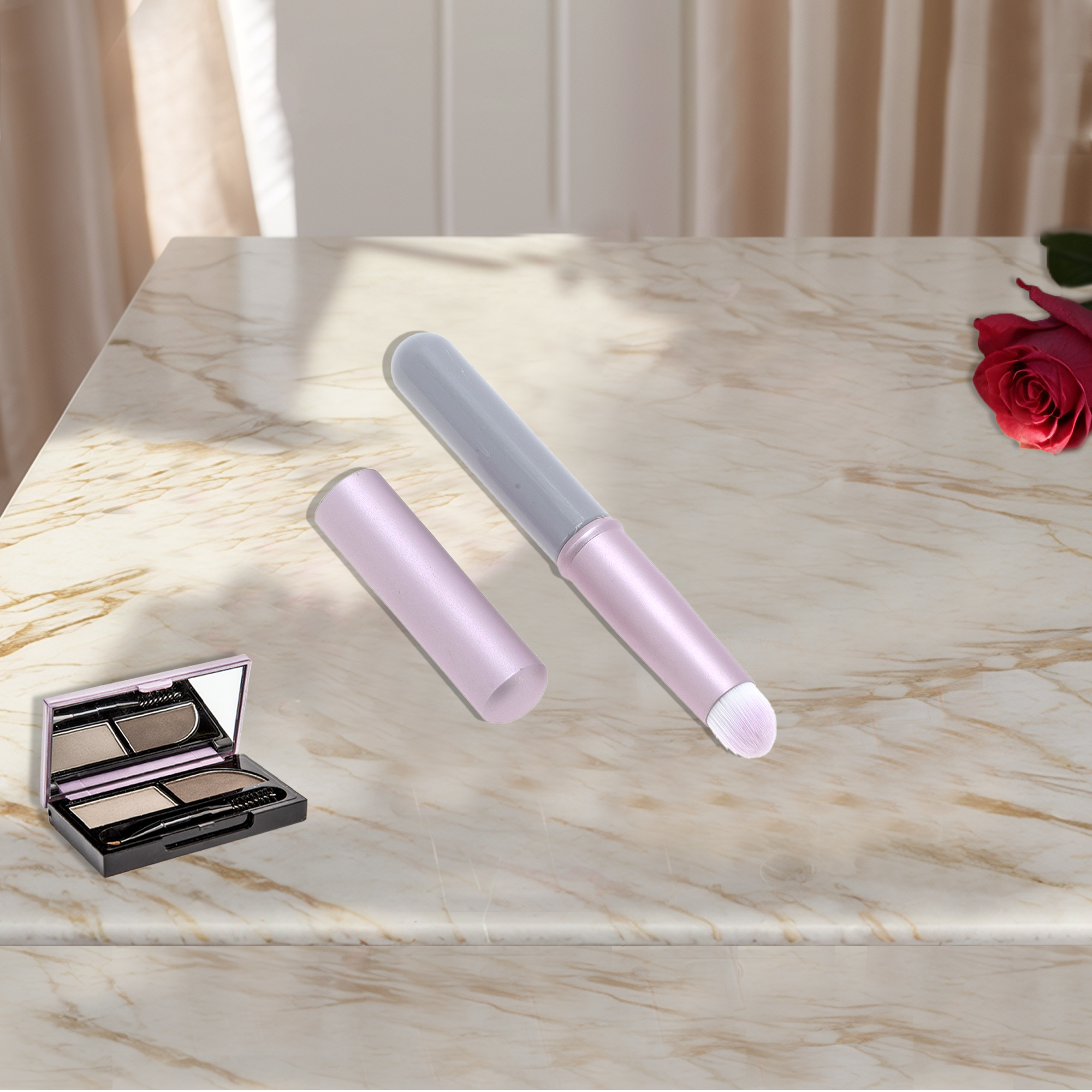 Unique Bargains 1 Pc Lightweight Blending Brush for Everyday Makeup  Purple