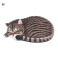 thumbnail image 1 of HEVIRGO Tapis de Porte Décoratif en Forme d'Animal Lavable Adorable Chat Endormi pour Entrée, 1 of 10