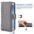 thumbnail image 3 of Wallet Case Compatible with Samsung Galaxy J5 Pro - Faux Leather Flip Cover Gray, 3 of 5