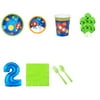 Rocket To Space Party Supplies Party Pack For 16 With Blue #1 Balloon