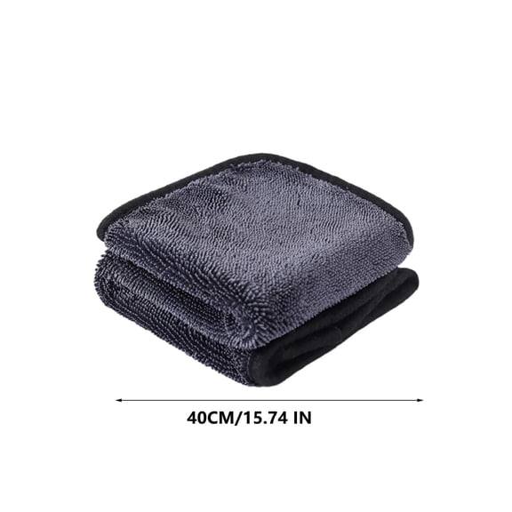 Nmdmisc 2 Pcs Microfiber Cleaning Towels for Cars Thick Plush Microfiber Cleaning Cloth Dusting Cloth Auto Detailing Absorbent Towels for Car Kitchen Window,15.7 Inch