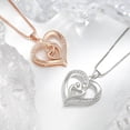 thumbnail image 3 of SmartBy Mother And Daughter Son Love Heart Pendant Necklace Mother's Day Jewelry Gifts for Grandmother Mom Daughter Wife, 3 of 6