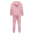 thumbnail image 4 of GrmtClth Mens Sweatsuit Set 2 Piece Casual Gym Tracksuit Set Athletic Elastic Waist Sweatpants Outfits for Men Pink XXL, 4 of 6