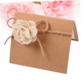 thumbnail image 4 of YSNOOWE 10Ud Tarjetas De Lugar Para Con Flores De En Color Marrón Ideal Para Fiestas, 4 of 8