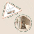 thumbnail image 4 of Esquinero Para Baño Estante Organizador Mueble Para Baño 4 Niveles Metalico Blanco Madera Acacia, 4 of 12