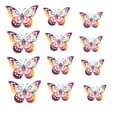 thumbnail image 2 of CxhicLuv 12pcs Butterfly Wall Stickers, Magnetic Christmas Home Décor, Colorful 3D Wall Decals, Living Room & Bedroom Holiday DIY Decorations, Indoor/Outdoor Seasonal Wall Art, 2 of 7