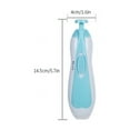 thumbnail image 3 of 1 piece 6 grinding heads multifunctional electric nail sharpener nail clippers anti-pinch meat gift (Pink), 3 of 7