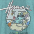 thumbnail image 2 of Women's Lilo & Stitch Hawaii's Local Favorite Racerback Tank Top Tahiti Blue X Small, 2 of 4