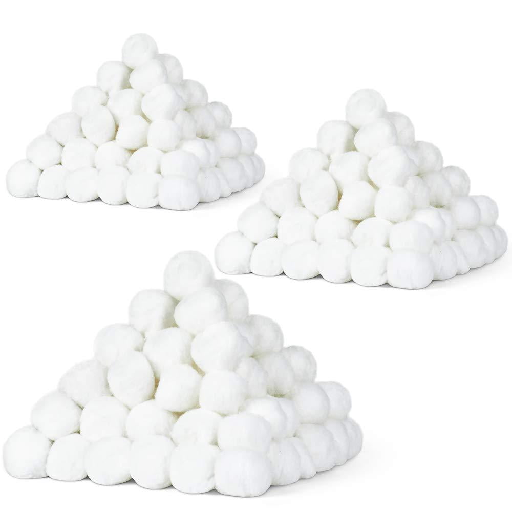 DecorRack 300 Small Cotton Balls for MakeUp, Nail Polish Removal