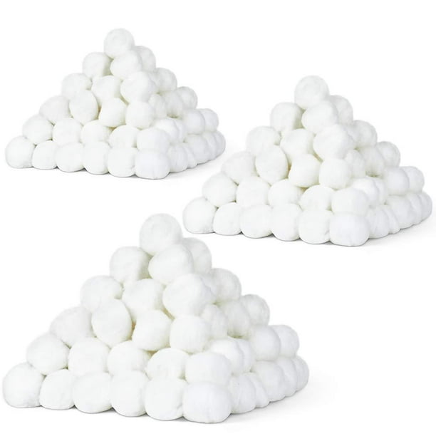 DecorRack 300 Small Cotton Balls for MakeUp, Nail Polish Removal