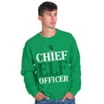 thumbnail image 5 of Xmas Chief Elf Officer Santa Helper Sweatshirt for Men or Women Brisco Brands M, 5 of 6