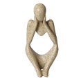 thumbnail image 1 of Estatua de pensador nórdico, colección abstracta, figura para estantería, sala de estar Ambas manos, 1 of 9