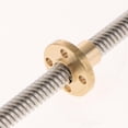 thumbnail image 3 of Tornillo de Avance de Acero Inoxidable T8 Baoblaze con Tuerca de Latón 250mm, 3 of 8