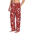 thumbnail image 6 of Hirioo Red Christmas Cheer. for Women's PJ Pajama Pants Sleep Pants Women's Home Trousers with Pockets,S-3XL-Large, 6 of 6