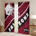 thumbnail image 2 of Erosebridal Football Game Curtains & Drapes Sports Decor Curtains, American Football Helmet 30%-50% Blackout Curtains Football Fans Window Curtains 38''Wx45''L(Arizona), 2 of 6