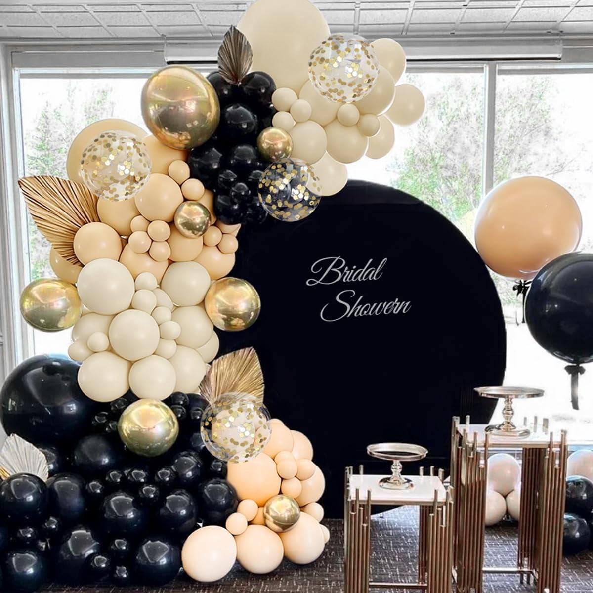 Burculy 167Pcs Soccer Balloon Arch Kit - Black Green White Latex Balloons in 18/12/10/5" with Soccer Prints for Football Theme Birthday, Baby Shower, Graduation, Wedding Party Decorations