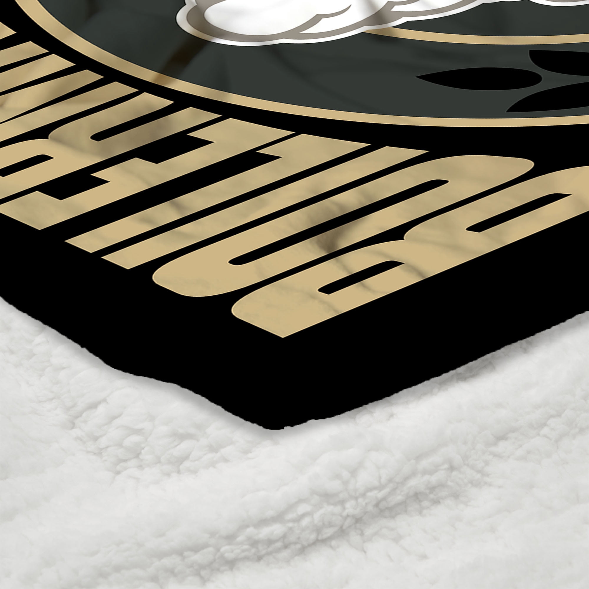 Purdue NCAA Apex Silk Touch Sherpa Throw 50x60 inches