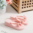 thumbnail image 6 of Babysbule Womens Slippers Summer Ladies Bowknot Flip Flops Casual Flip Flops High Heel Beach Shoes, 6 of 8