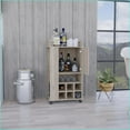 thumbnail image 7 of Bar Cart with 6 Wine Racks, Cabinet & Casters | Modern | Engineered Wood, 7 of 7