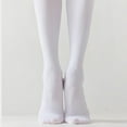 thumbnail image 2 of 2 Pairs Adult Ballet Tights Socks Dance Socks Dance Tights Stretchy Pantyhose Tights for Women Girls (Size L Fit for Height 150-175cm White), 2 of 8