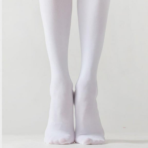 BESTYASH Ballet Tights Women Breathable for ce Practice White 2 Pairs