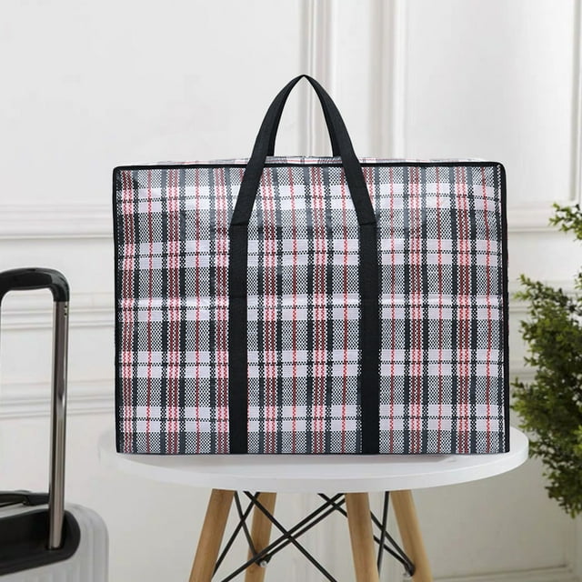 DPTALR Extra Large Storage Bag Waterproof Thickened Moving Bag Folding Organizer Bag With Strong Handles&Zippers For Bedding Comforters Blanket Clothes